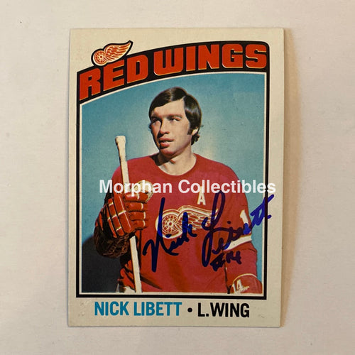 Nick Libett - Autographed Card Topps 1976-77