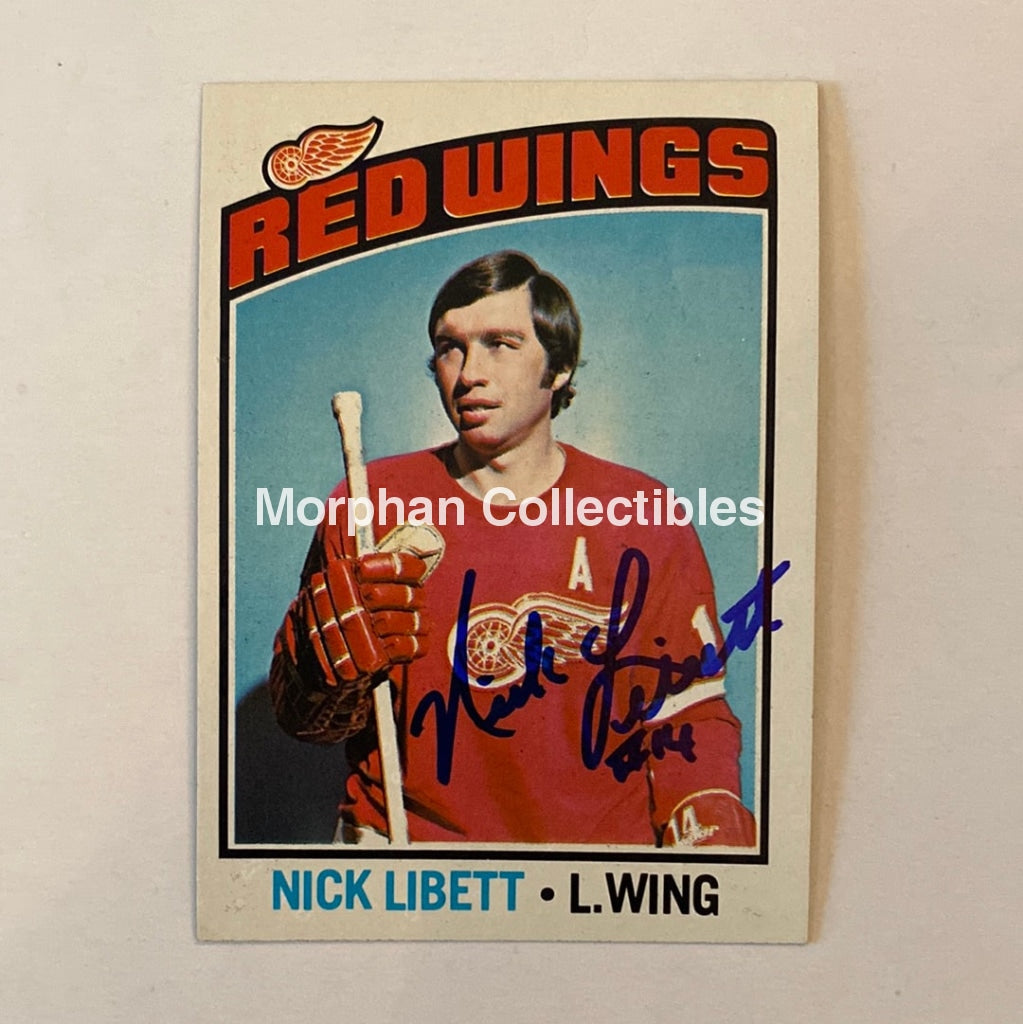 Nick Libett - Autographed Card Topps 1976-77