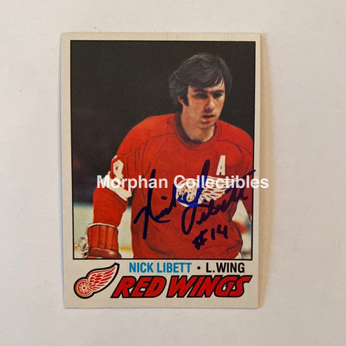Nick Libett - Autographed Card Topps 1977-78
