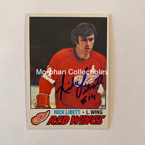 Nick Libett - Autographed Card Topps 1977-78