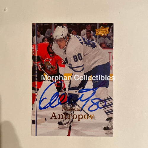 Nik Antropov - Autographed Card 2007-09 Upper Deck