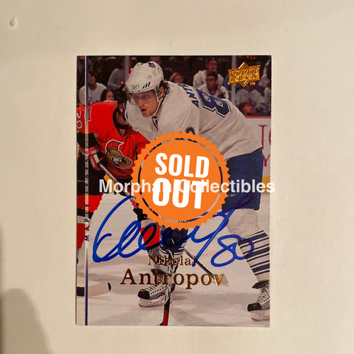 Nik Antropov - Autographed Card 2007-09 Upper Deck
