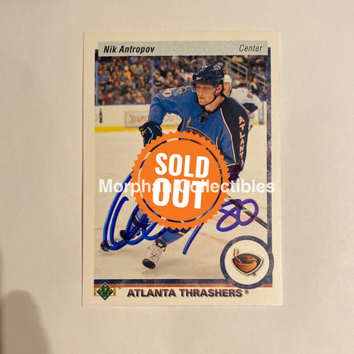 Nik Antropov - Autographed Card 2010-11 Upper Deck