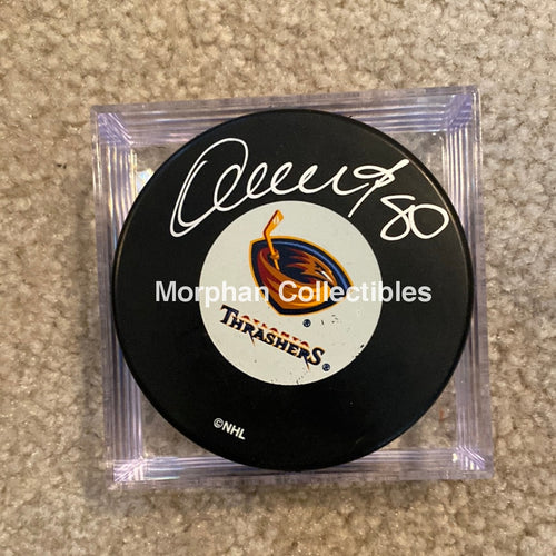 Nik Antropov - Autographed Puck Atlanta Thrashers