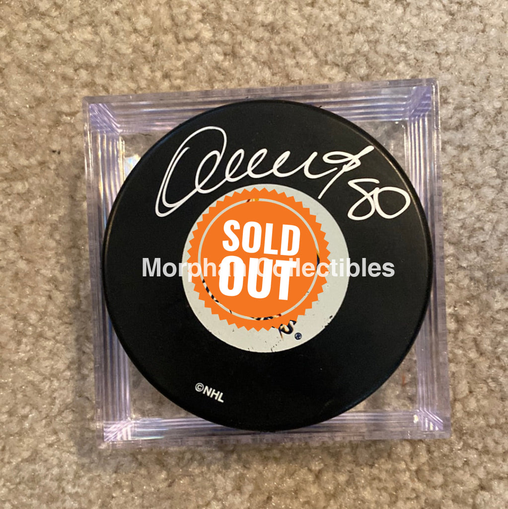 Nik Antropov - Autographed Puck Atlanta Thrashers