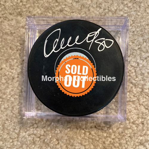 Nik Antropov - Autographed Pick Toronto Maple Leafs Puck