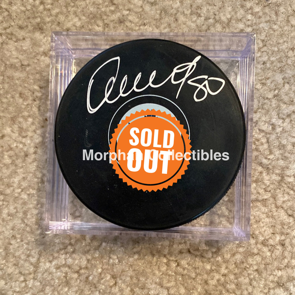 Nik Antropov - Autographed Pick Toronto Maple Leafs Puck