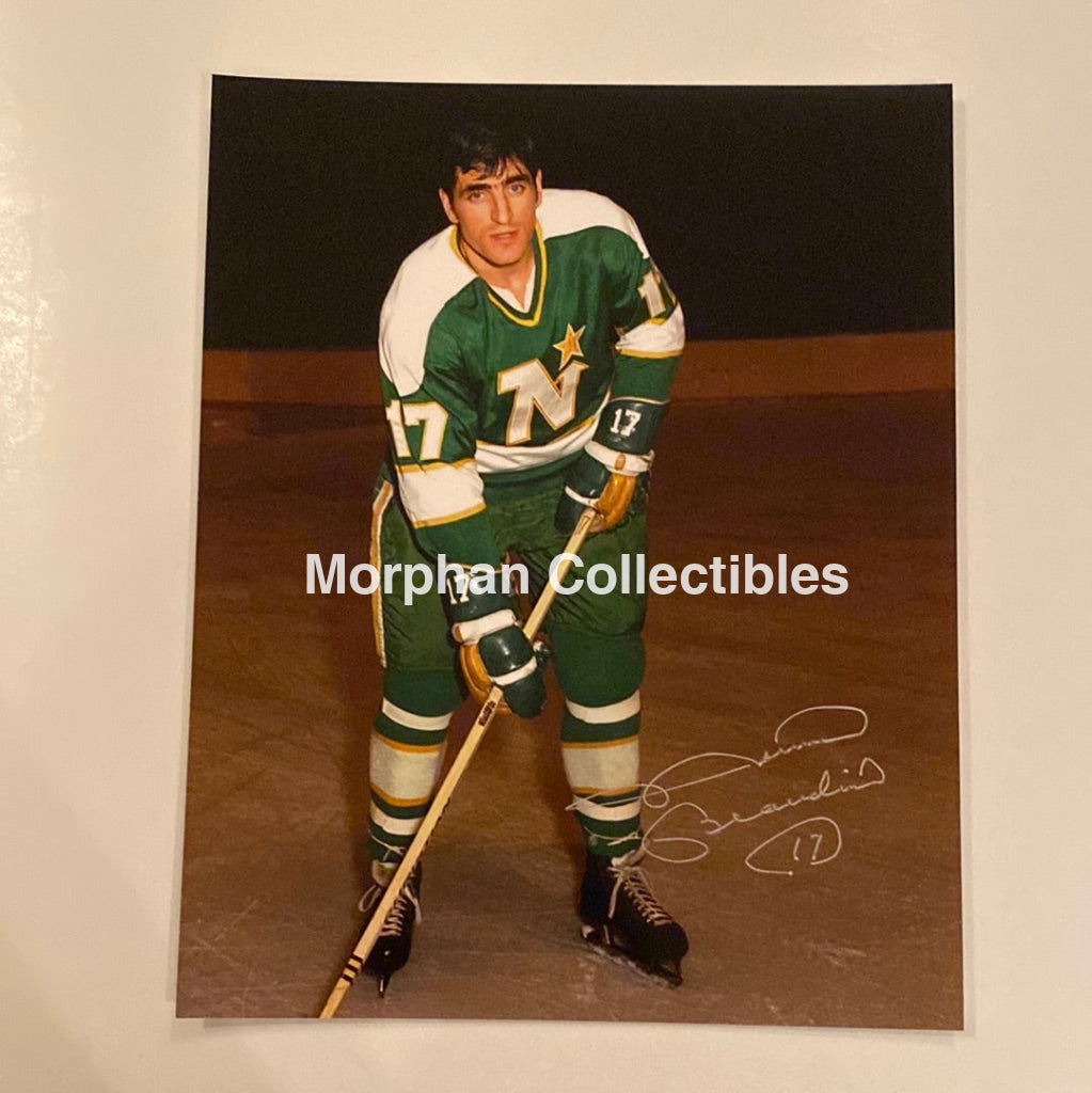 Norm Beaudin - Autographed 8X10 Photo Minnesota North Stars
