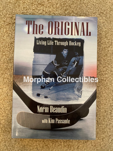 Norm Beaudin - Autographed Book Puck