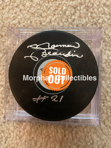 Norm Beaudin - Autographed Puck St Louis Blues