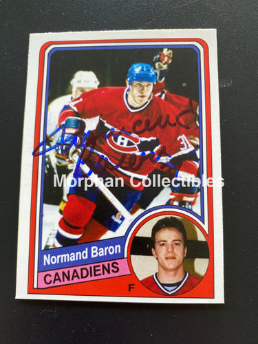 Normand Baron- Autographed Card - Custom