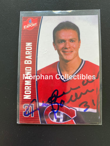 Normand Baron- Autographed Card - Molsom Red Version 2