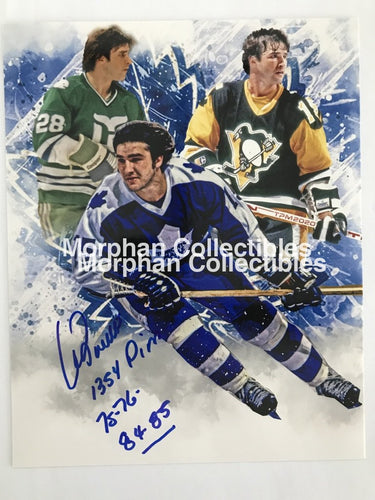 Pat Boutette - Autographed 8X10 Collage Photo With 81/82 Inscription