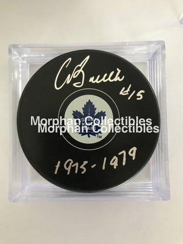 Pat Boutette - Autographed Puck Toronto Maple Leafs (1975-1979)