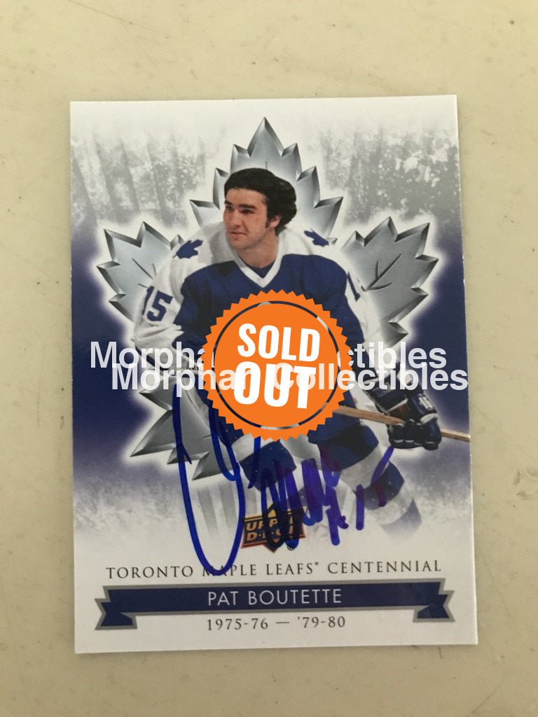 Pat Boutette - Upper Deck Leaf Centennial #3 Card