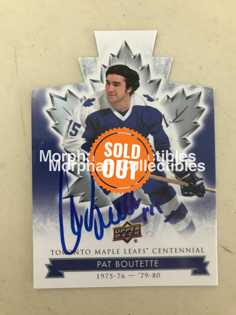 Pat Boutette - Upper Deck Leaf Centennial #8 Die Cut Card