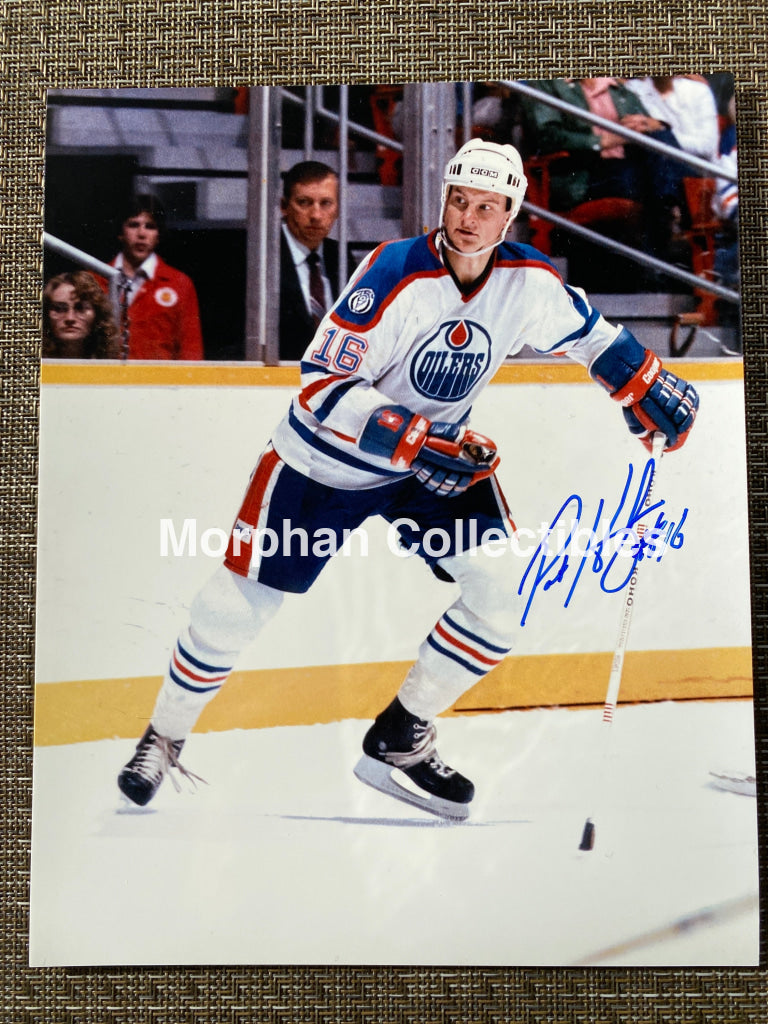 Pat Hughes - Autographed 8X10 Photo Edmonton Oilers