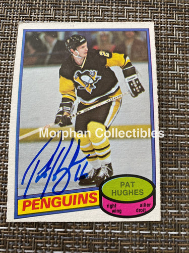 Pat Hughes - Autographed Card 1980/81 Opc