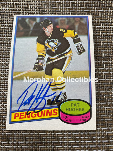 Pat Hughes - Autographed Card 1980/81 Opc