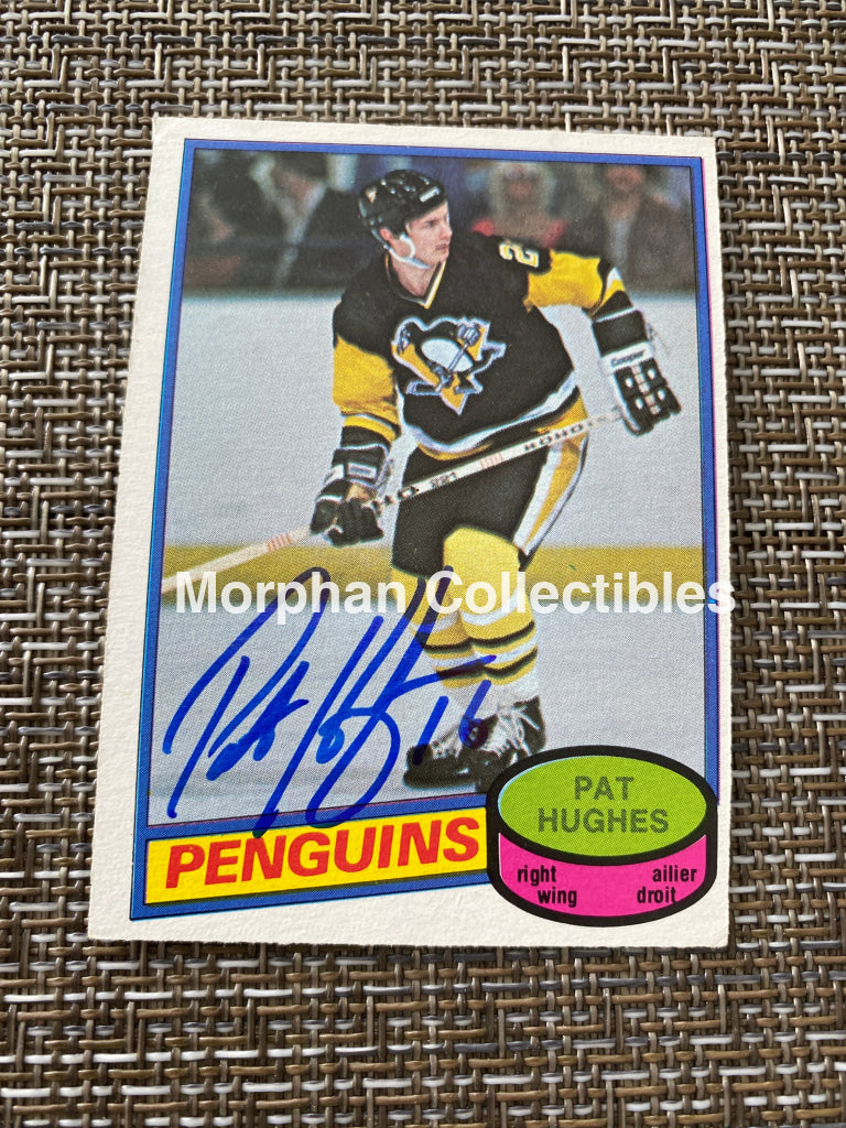Pat Hughes - Autographed Card 1980/81 Opc