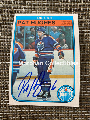 Pat Hughes - Autographed Card 1982/83 Opc