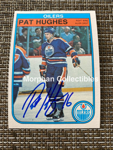 Pat Hughes - Autographed Card 1982/83 Opc