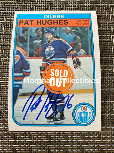 Pat Hughes - Autographed Card 1982/83 Opc