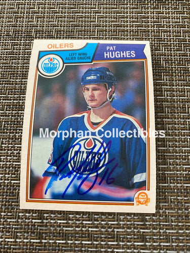 Pat Hughes - Autographed Card 1983/84 Opc