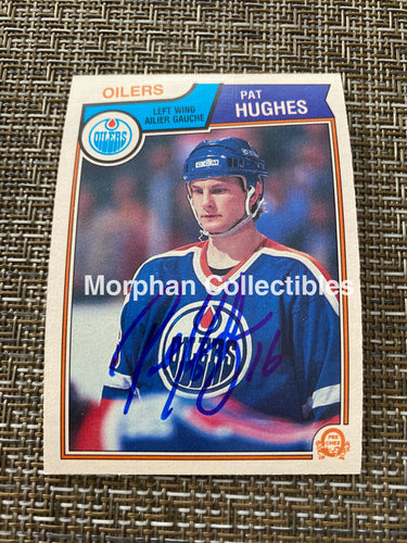 Pat Hughes - Autographed Card 1983/84 Opc