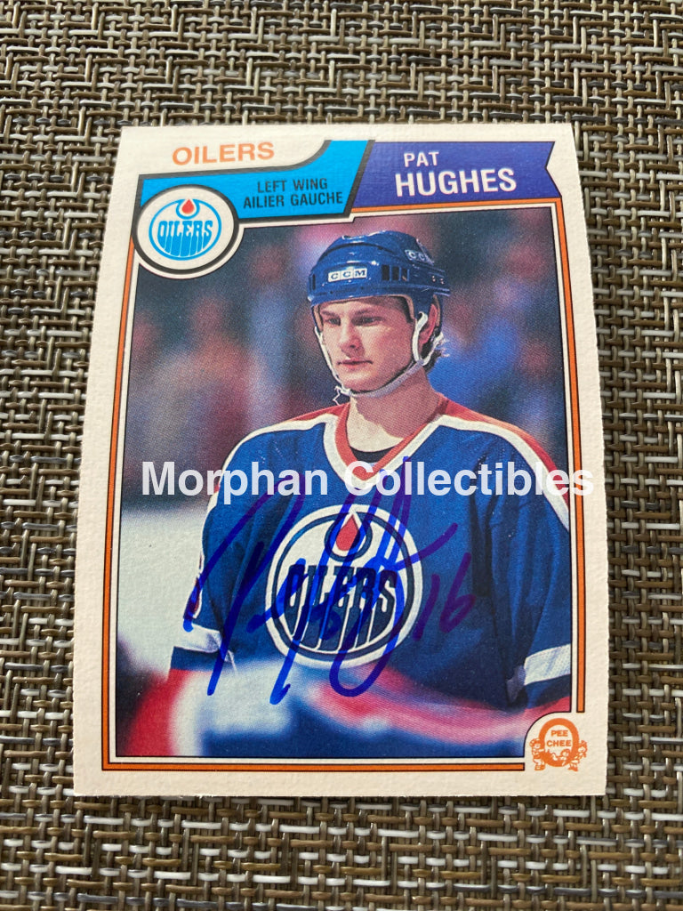 Pat Hughes - Autographed Card 1983/84 Opc
