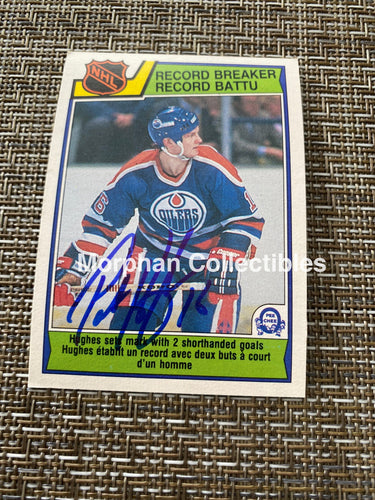 Pat Hughes - Autographed Card 1983/84 Opc