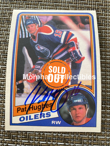 Pat Hughes - Autographed Card 1984/85 Opc