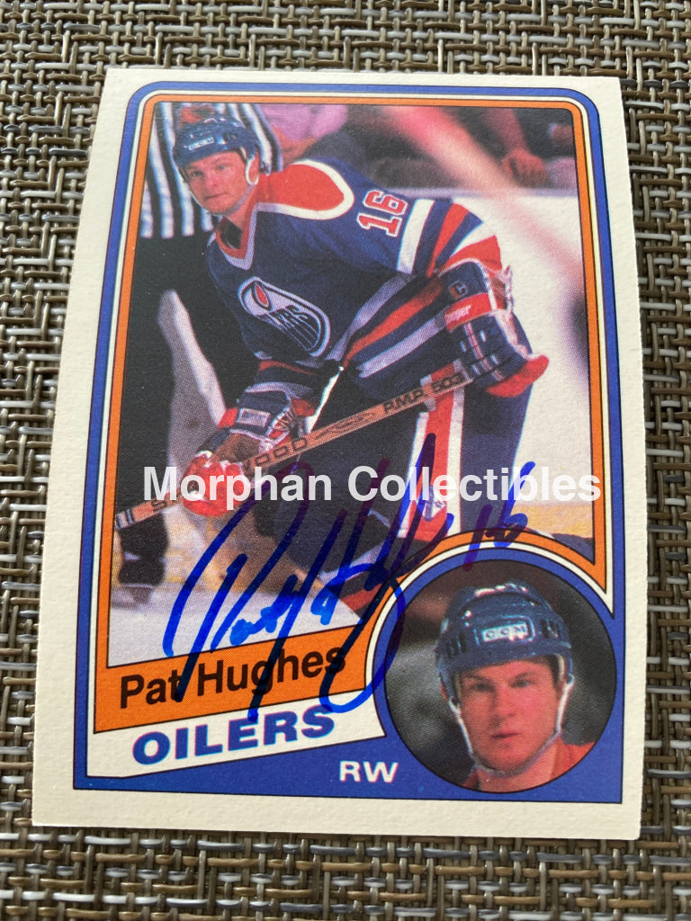 Pat Hughes - Autographed Card 1984/85 Opc