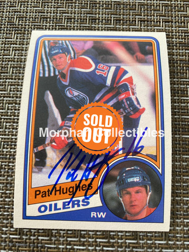 Pat Hughes - Autographed Card 1984/85 Opc