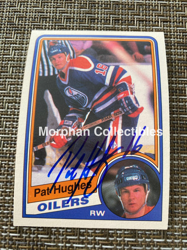 Pat Hughes - Autographed Card 1984/85 Opc