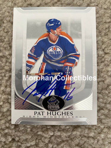 Pat Hughes - Autographed Card 2020/21 Ud Signature Series