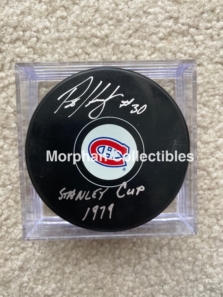 Pat Hughes - Autographed Puck Montreal Candiens