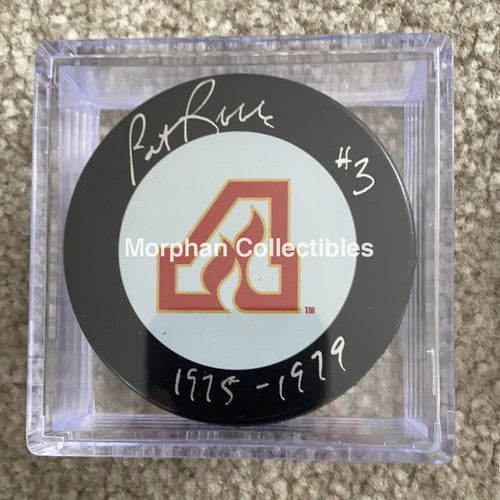 Pat Ribble - Autographed Atlanta Flames Puck