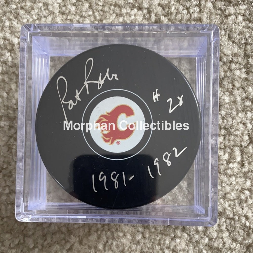 Pat Ribble - Autographed Calgary Flames Puck