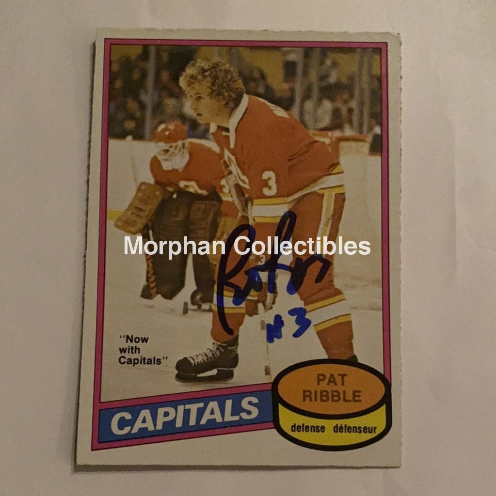 Pat Ribble - Autographed Card 1980-81 Opc