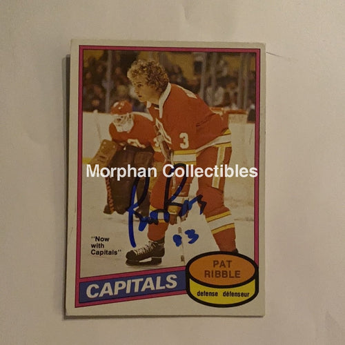 Pat Ribble - Autographed Card 1980-81 Opc