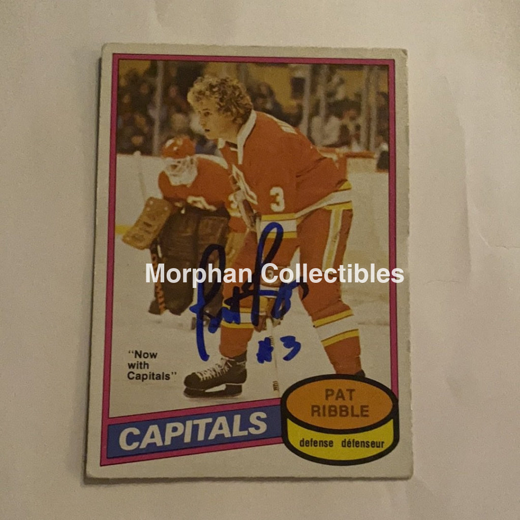Pat Ribble - Autographed Card 1980-81 Opc