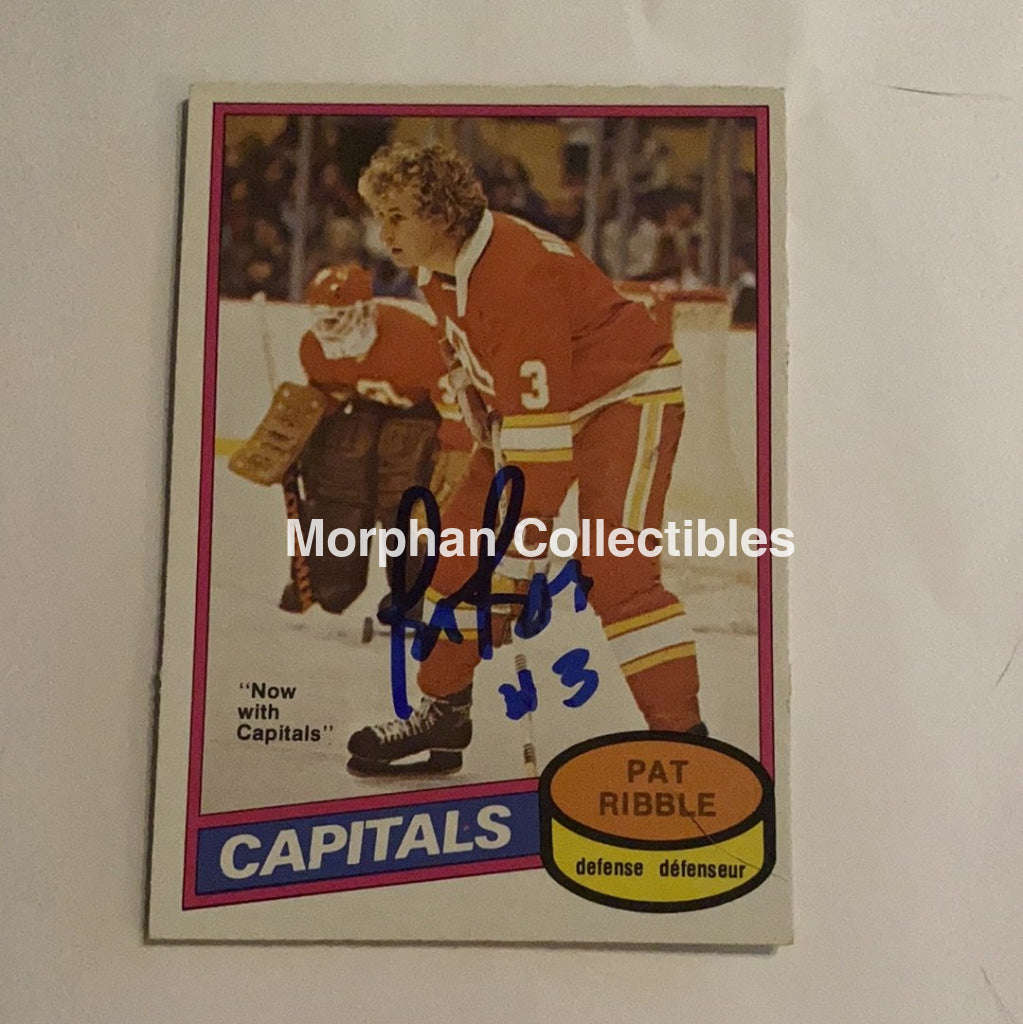Pat Ribble - Autographed Card 1980-81 Opc