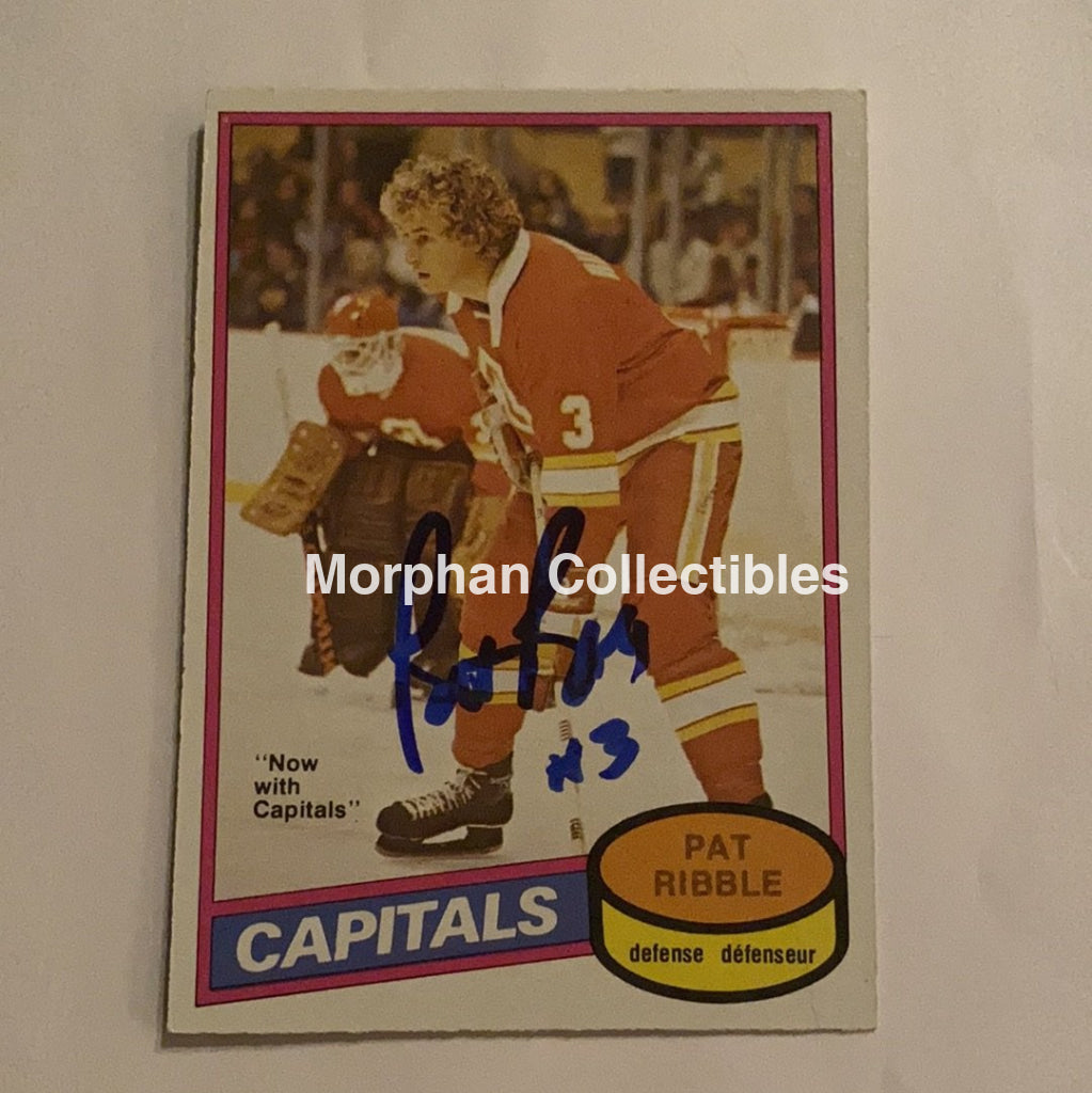 Pat Ribble - Autographed Card 1980-81 Opc