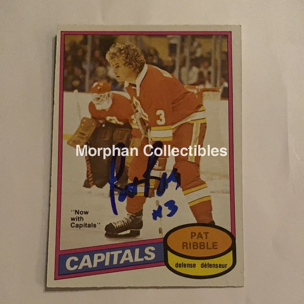 Pat Ribble - Autographed Card 1980-81 Opc