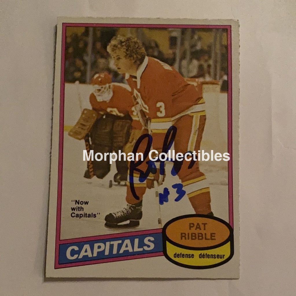 Pat Ribble - Autographed Card 1980-81 Opc