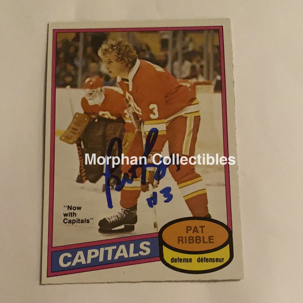Pat Ribble - Autographed Card 1980-81 Opc