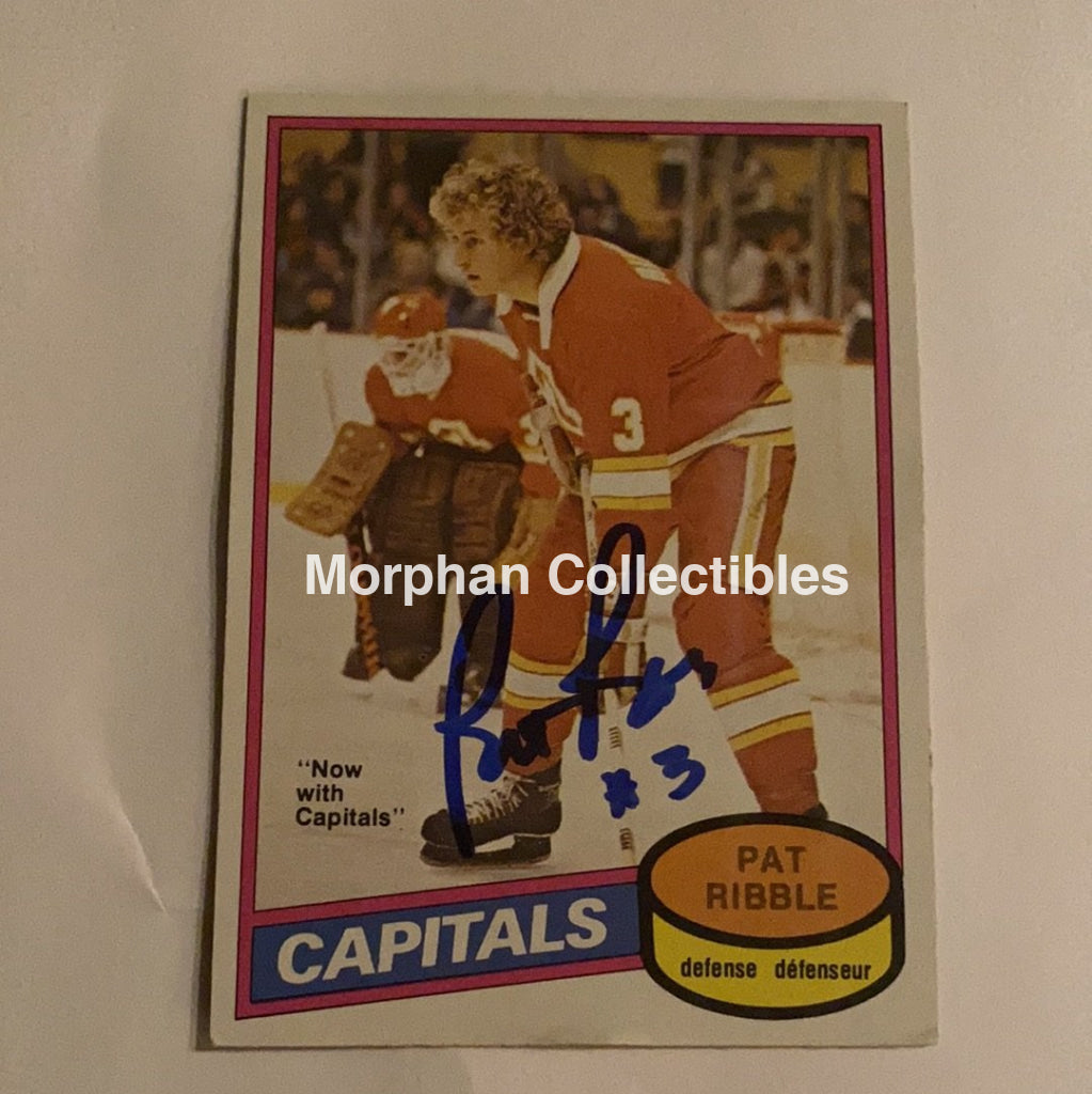 Pat Ribble - Autographed Card 1980-81 Opc