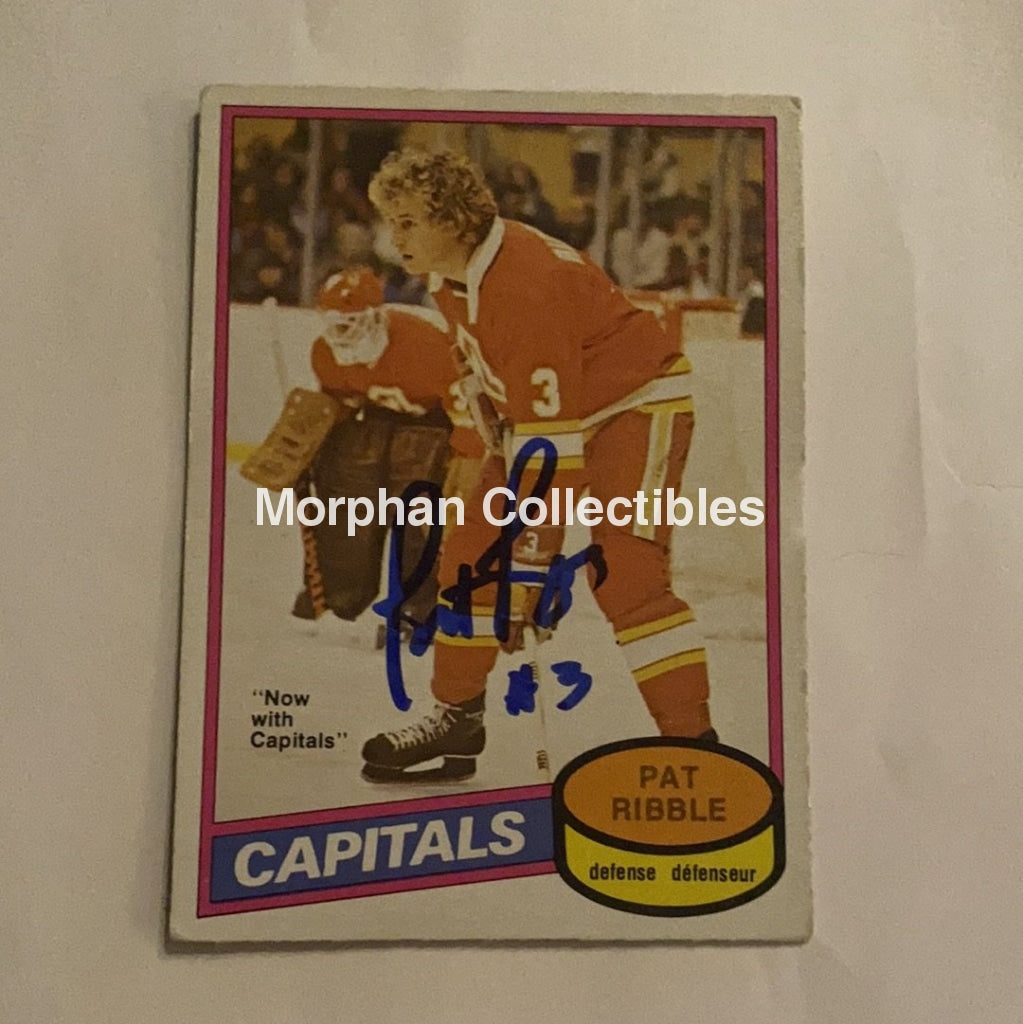 Pat Ribble - Autographed Card 1980-81 Opc