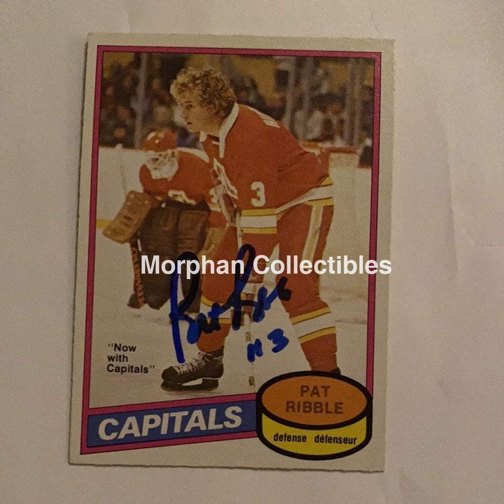 Pat Ribble - Autographed Card 1980-81 Opc